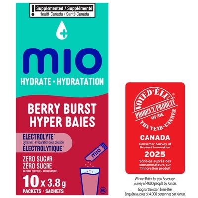 MiO Hydrate Berry Burst Electrolyte Drink Mix 38 g, $12.61/100g