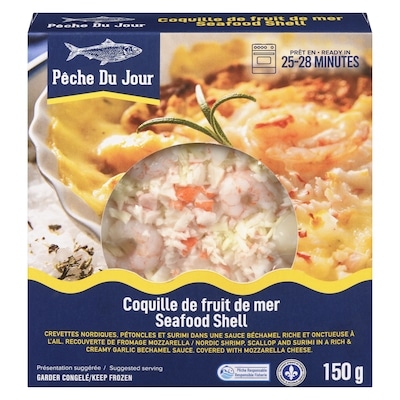 PECHE DU JOUR Gratin de fruits de mer 150 g, 2,53 $/100g