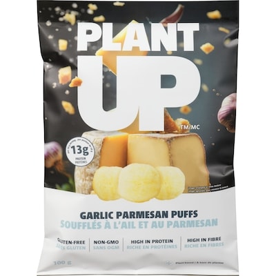 Plant UP Garlic Parmesan Puffs 100 g, $4.99/100g