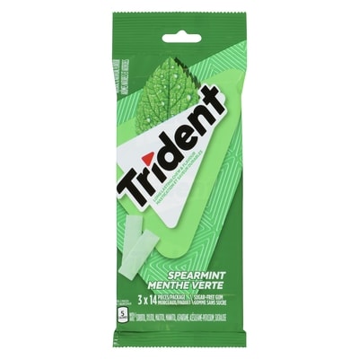 TRIDENT Sugar-Free Gum Spearmint 3 ea, $1.60/1ea