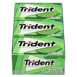 Trident Gomme sans sucre menthe verte 14 ea, 0,16 $/1ch