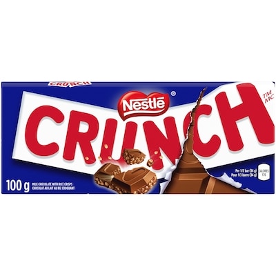 Nestlé Crunch Chocolate Bar 100 g, $3.69/100g