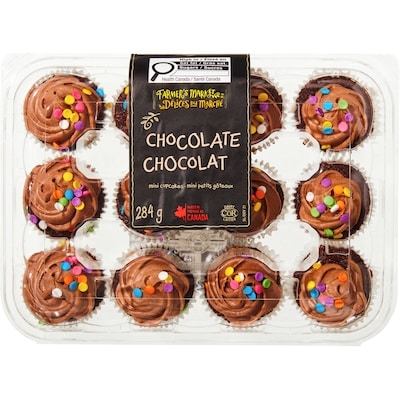Farmer's Market Chocolate Mini Cupcakes 284 g, $1.41/100g
