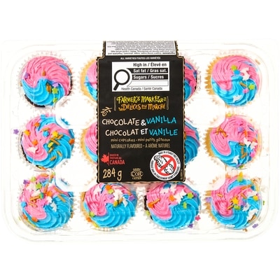 Délices du Marché Mini petits gâteaux chocolat et vanille 284 g, 1,40 $/100g