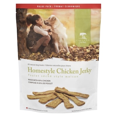 Caledon Farms All Natural Dog Treats Homestyle Chicken Jerky Value Pack 480 g, $3.64/100g