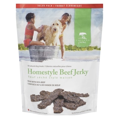 Caledon Farms All Natural Dog Treats Homestyle Beef Jerky Value Pack 520 g, $3.36/100g