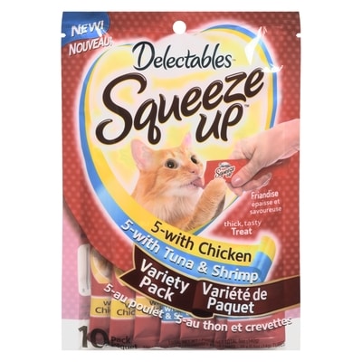 Squeeze up friandises pour chats variété de paquet