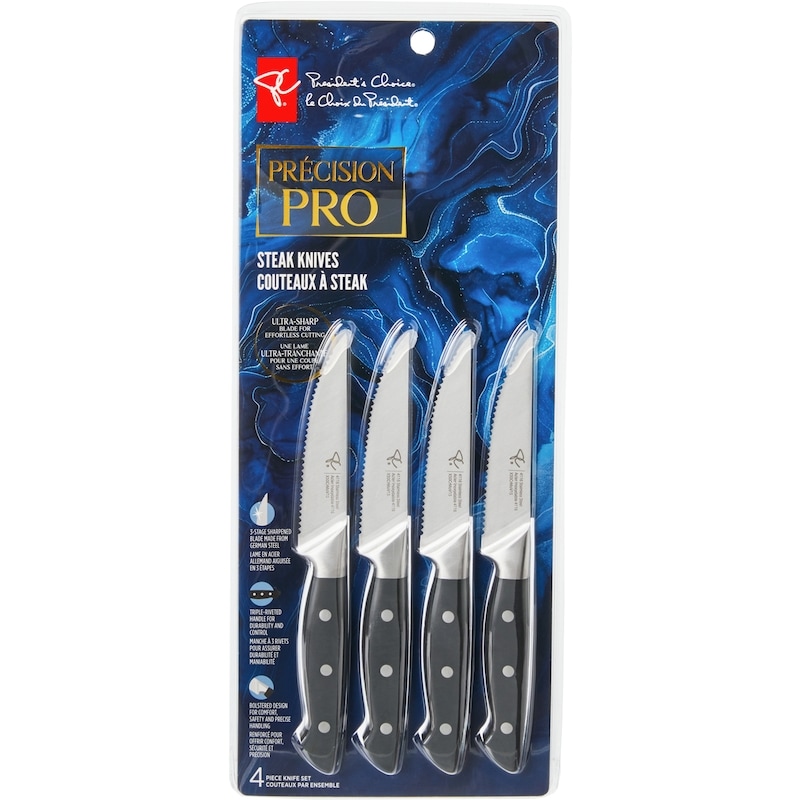 Precision Pro Steak Knives 4-Piece Set