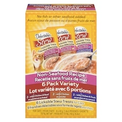 Lickable Stew Treats For Cats Non-Seafood Recipe Pack Variety
