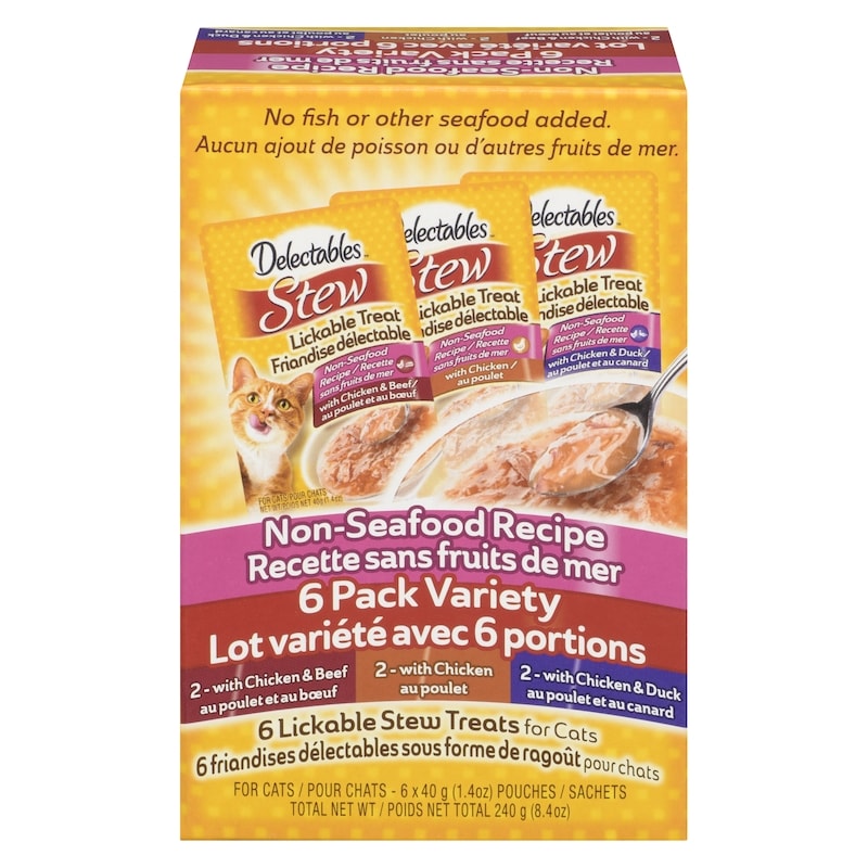 Lickable Stew Treats For Cats Non-Seafood Recipe Pack Variety