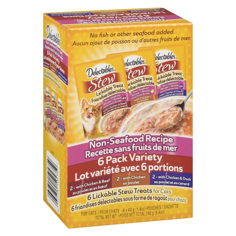 Lickable Stew Treats For Cats Non-Seafood Recipe Pack Variety
