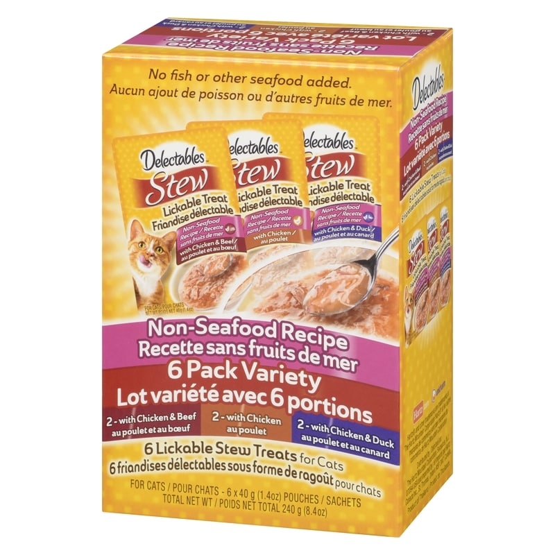 Lickable Stew Treats For Cats Non-Seafood Recipe Pack Variety