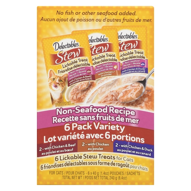 Lickable Stew Treats For Cats Non-Seafood Recipe Pack Variety