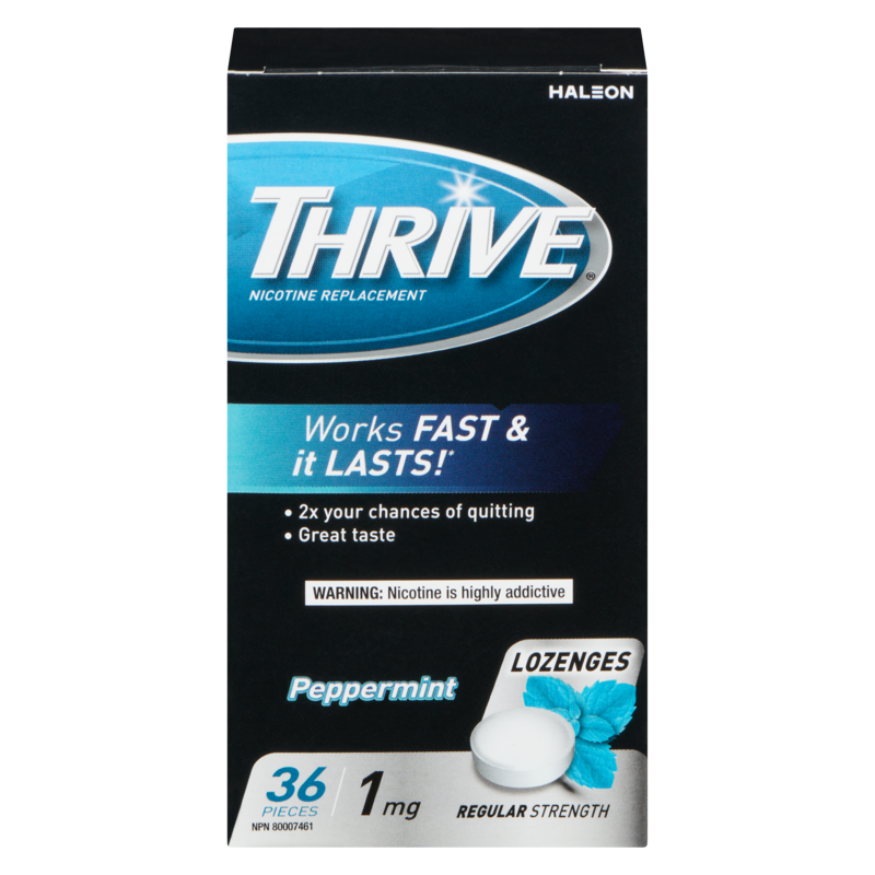 Nicotine Replacement Lozenges Peppermint Chill Regular Strength 1 Mg