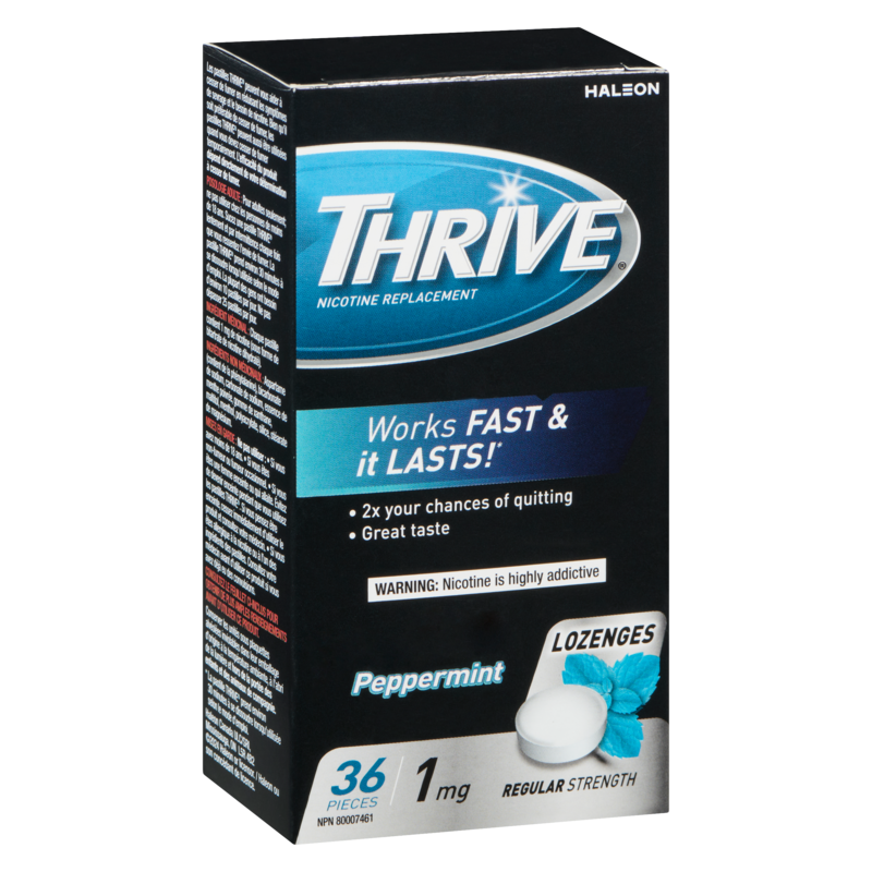 Nicotine Replacement Lozenges Peppermint Chill Regular Strength 1 Mg