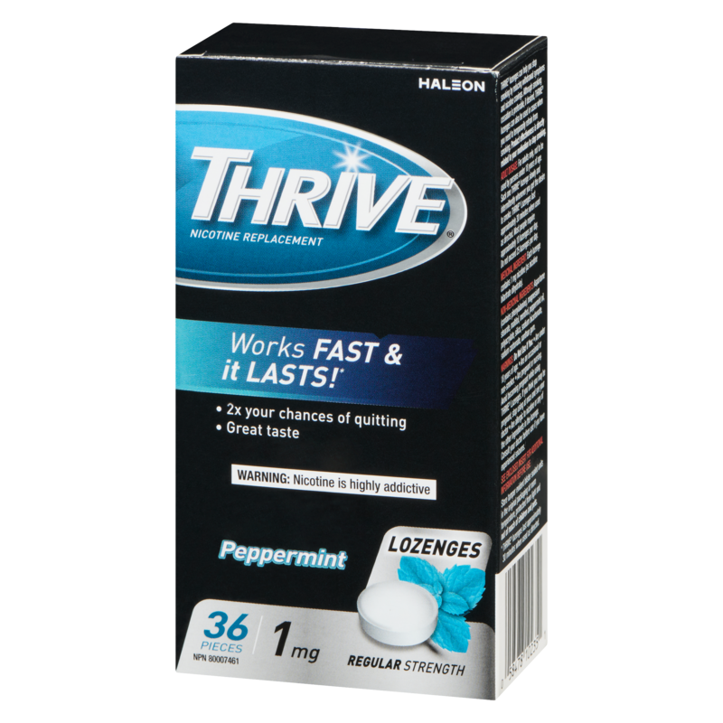 Nicotine Replacement Lozenges Peppermint Chill Regular Strength 1 Mg