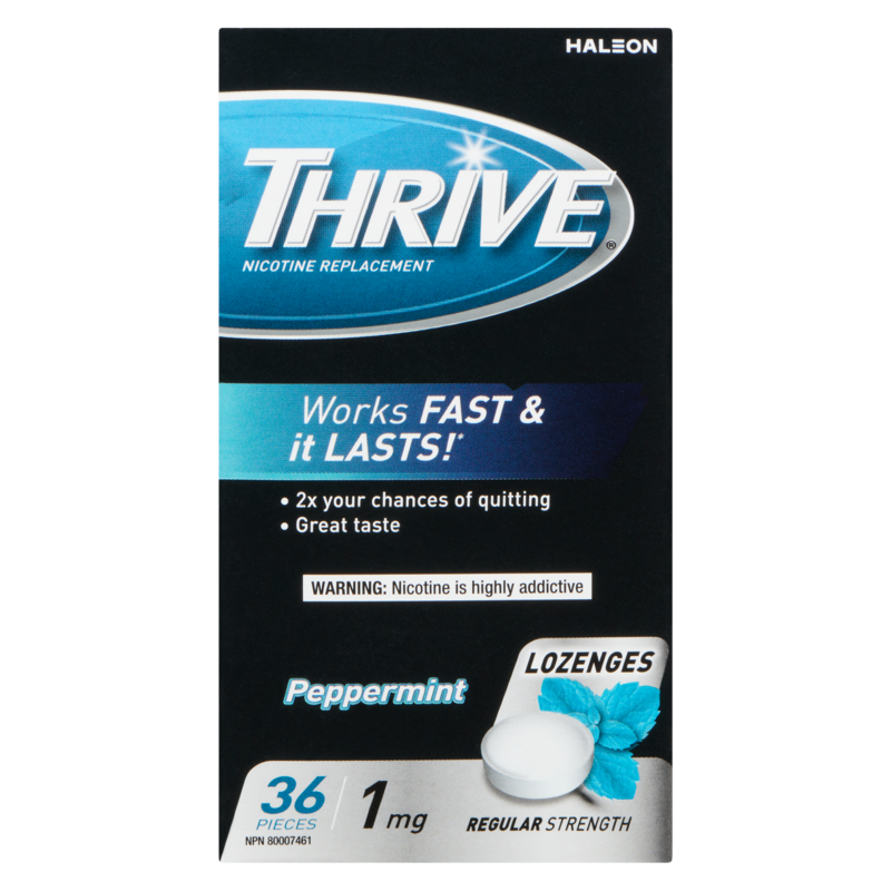 Nicotine Replacement Lozenges Peppermint Chill Regular Strength 1 Mg