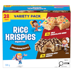 Kelloggs Rice Krispies Bars Chocolatey Lovers Variety Pack 588 g, $2.21/100g