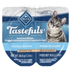 Blue Buffalo Tastefuls Natural Food For Cats Chicken Entrée Savoury Paté 73.6 g, $3.11/100g