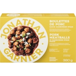 Jonathan Garnier Boulettes de porc sauce hamburger steak 380 g, 2,89 $/100g