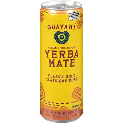 Yerba Mate Yerba Mate Sparkling Beverage Classic Gold 355 ml, $0.84/100ml