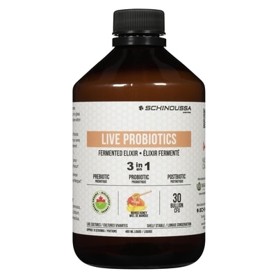 Schinoussa Live Probiotics Fermented Elixir Mango Honey Liquid 480 ml, $8.33/100ml