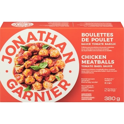 Jonathan Garnier Boulettes de poulet sauce tomate basilic 380 g, 3,16 $/100g