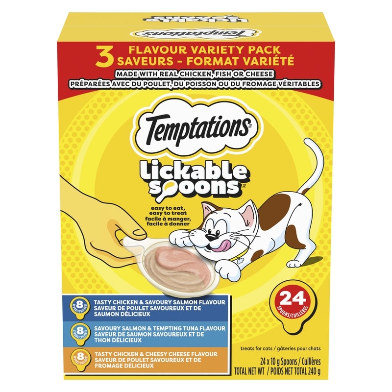 Lickable Spoons Treats For Cats 3 Flavour Variety Pack