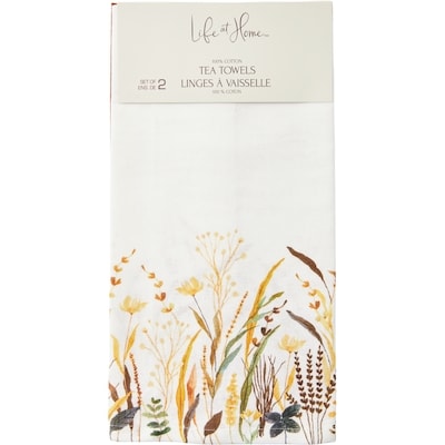 Life at Home Cotton Tea Towels 2 Pack - Modern Rustic 1 ea, $6.94/1ea