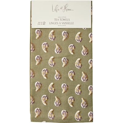 Life at Home Cotton Tea Towels 2 Pack - Vintage Revival 1 ea, $6.94/1ea