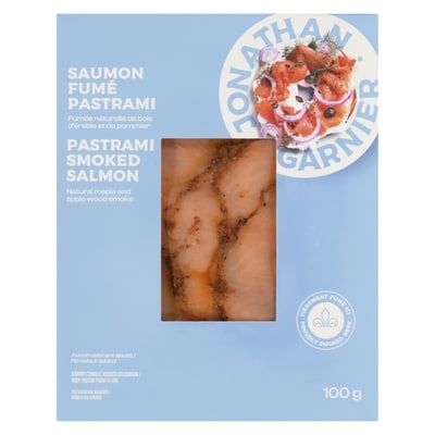 Jonathan Garnier Saumon fumé pastrami 100 g, 10,00 $/100g