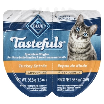 Blue Buffalo Tastefuls Natural Food For Cats Turkey Entrée Savoury Paté 73.7 g, $2.84/100g