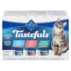 Blue Buffalo Natural Food For Adults Cats Paté 12-Count Variety Pack 1.02 kg, $1.96/100g