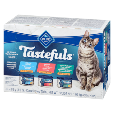 Nourriture naturelle pour chats adultes en pâté 12 boîtes assorties