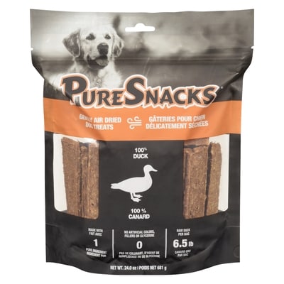 PureSnacks Gently Air Dried Dog Treats 100% Duck 681x681.0 g, $3.52/100g