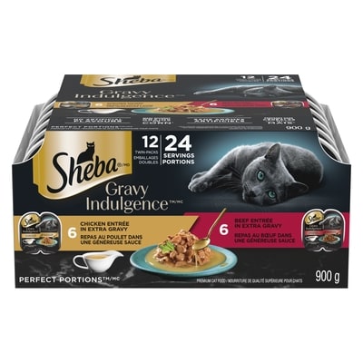 Sheba Perfect Portions Premium Cat Food Gravy Indulgence 900 g, $2.22/100g