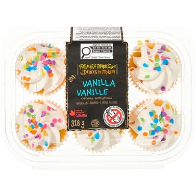 Farmer's Market Vanilla Cupcakes 318 g, $1.73/100g