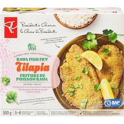 President's Choice Rava Fish Fry Tilapia 500 g, $0.60/100g