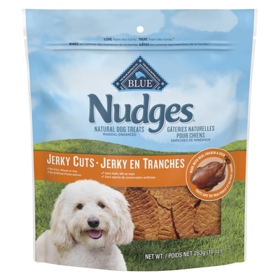 Blue Buffalo Nudges Natural Dog Treats Jerky Cuts 283 g, $4.24/100g