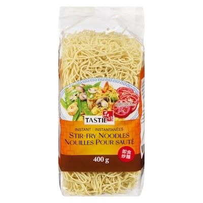 Tastie Nouilles pour sauté instantanées 400 g, 0,40 $/100g