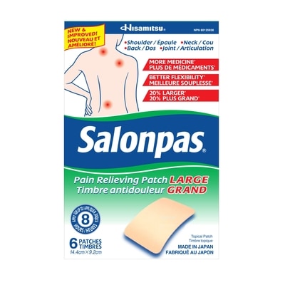 SalonPas Pain Relieving Patch 6 ea, $2.33/1ea