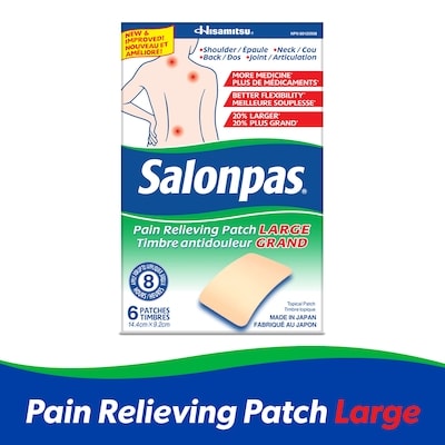 SalonPas Pain Relieving Patch Large 6 ea, $2.33/1ea