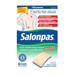 salonpas Timbre Soulagement de la Douleur 6 ea, 2,33 $/1ch