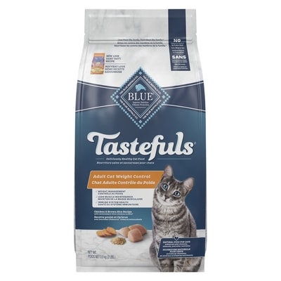 Blue Buffalo Tastefuls Natural Food For Cats Chicken & Brown Rice Recipe Adult Cat Weight Control 0.9 kg, $1.44/100g
