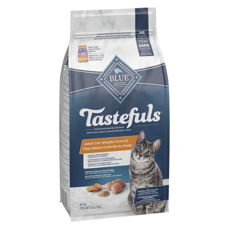 Tastefuls Natural Food For Cats Chicken & Brown Rice Recipe Adult Cat Weight Control