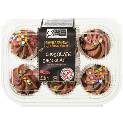 Farmer's Market Chocolate Cupcakes 318 g, $1.73/100g