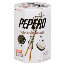 Lotte Pepero - Cookie Sticks Family Pack - White Cookies 128 g, $3.12/100g