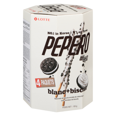 Pepero - Pack familial de bâtonnets aux biscuits blancs