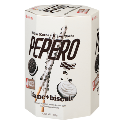 Pepero - Pack familial de bâtonnets aux biscuits blancs