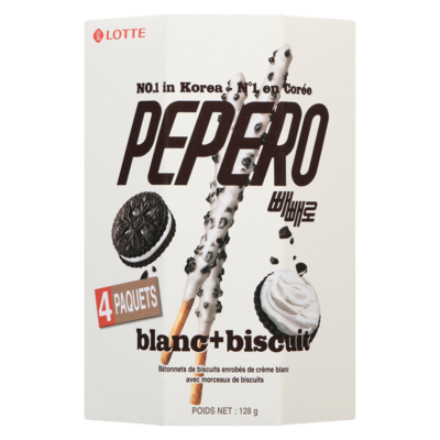 Pepero - Pack familial de bâtonnets aux biscuits blancs